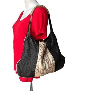 Sobella Curved Leather Shoulder Bag